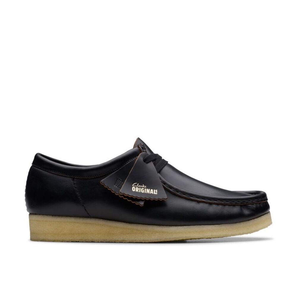 Clarks Mens Wallabee Black Shoes (NWT)